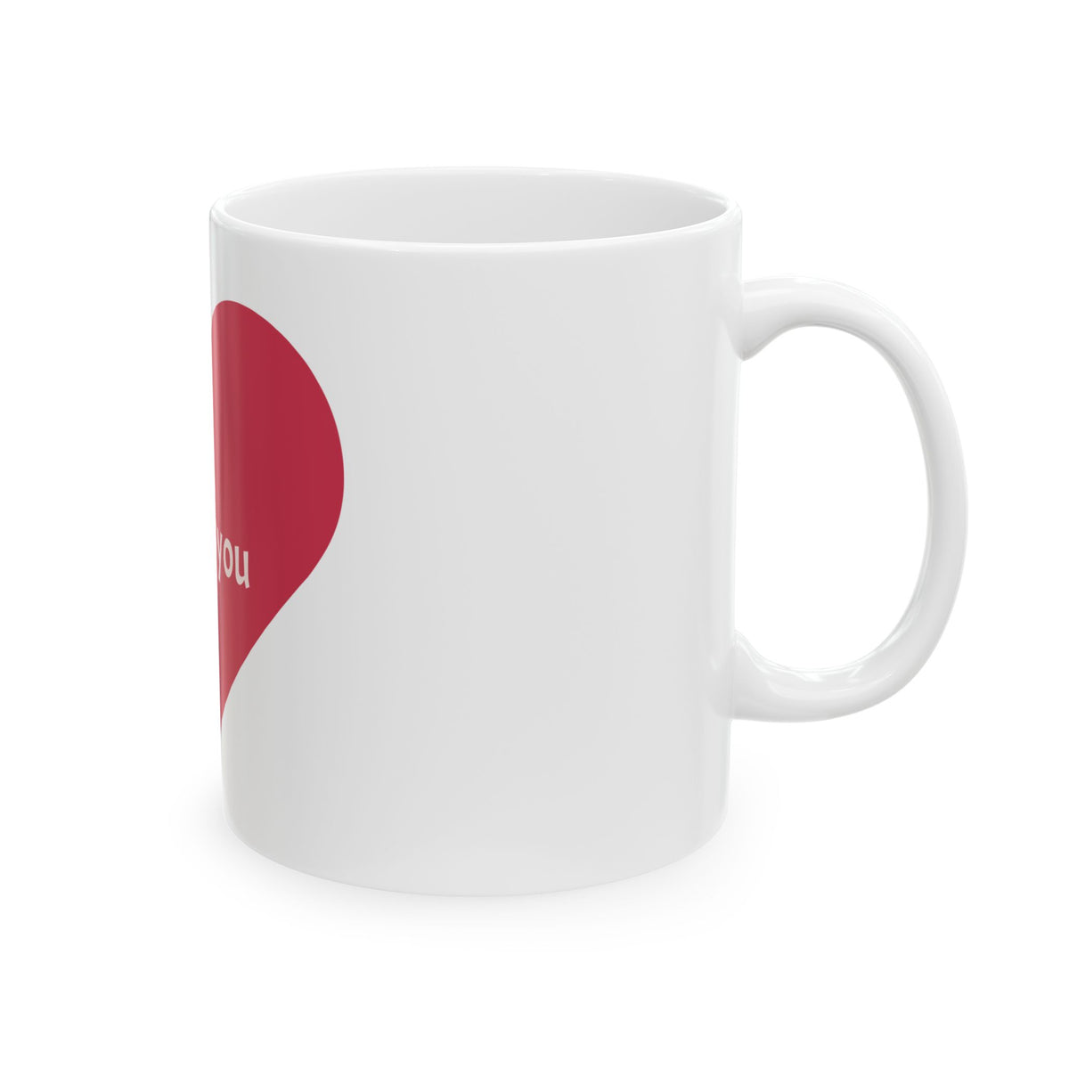 JC Loves You Red Heart Ceramic Mug — Romantic Valentine’s Gift (11oz, 15oz)