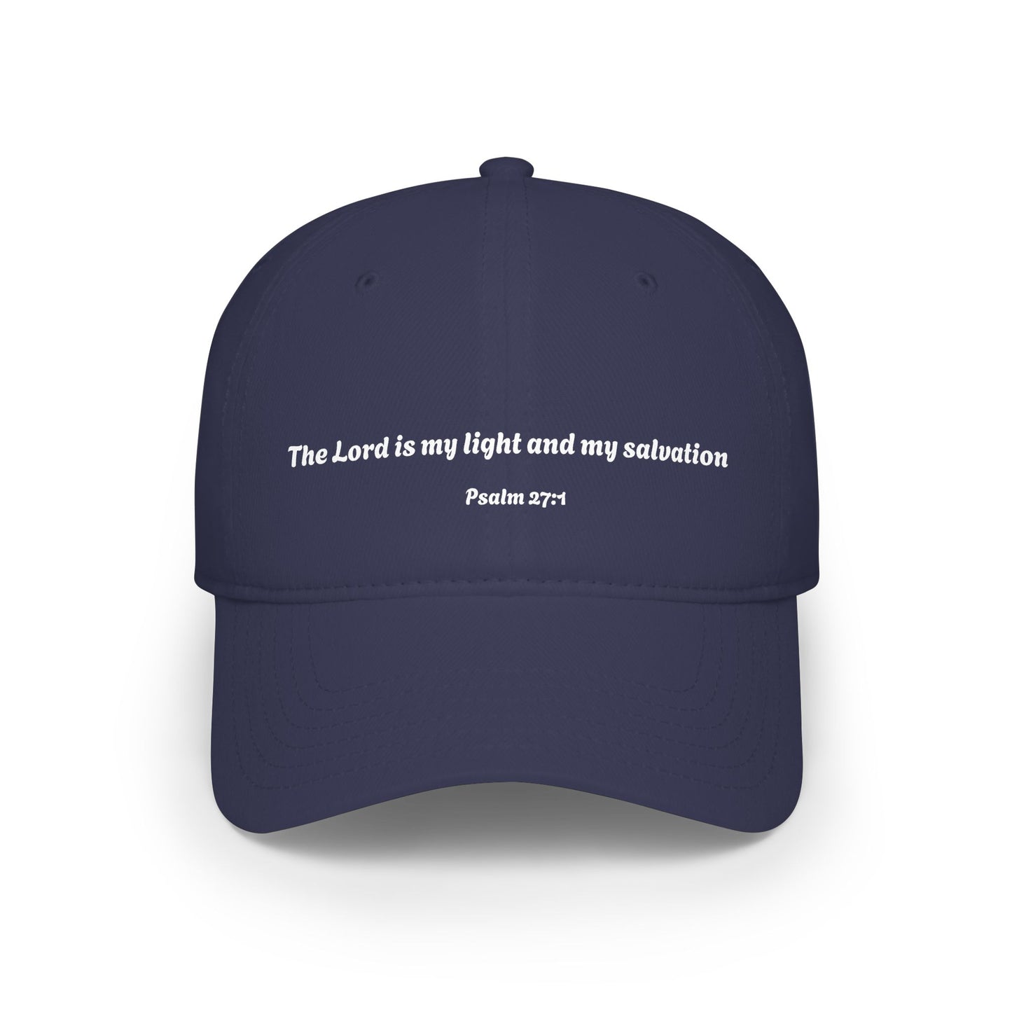 The Lord is My Light Psalm 27:1 baseball cap | Christian scripture hat
