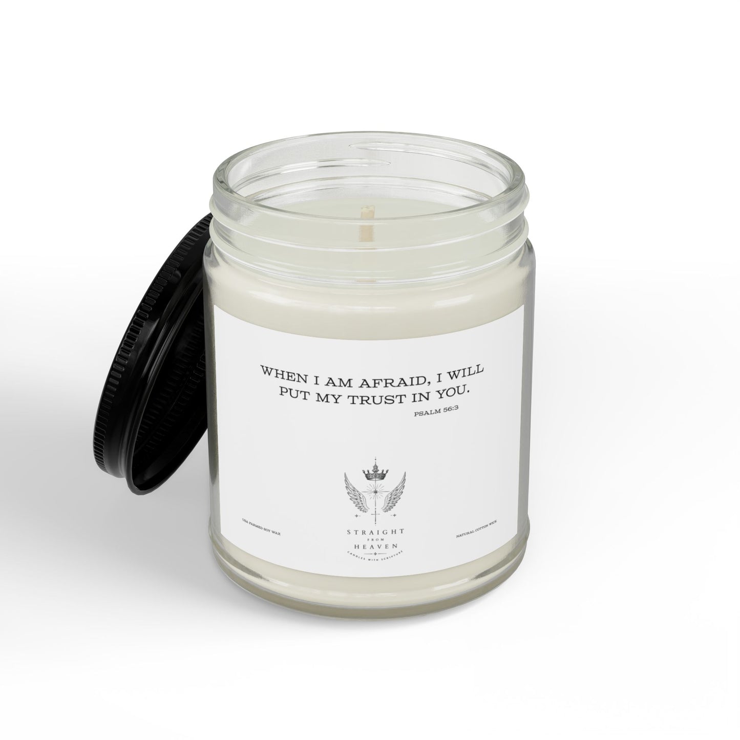 Psalm 56:3 Trust Scripture Candle