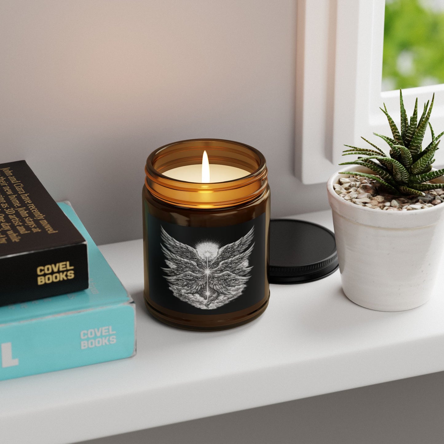 Angel Seraphim Vintage Candle
