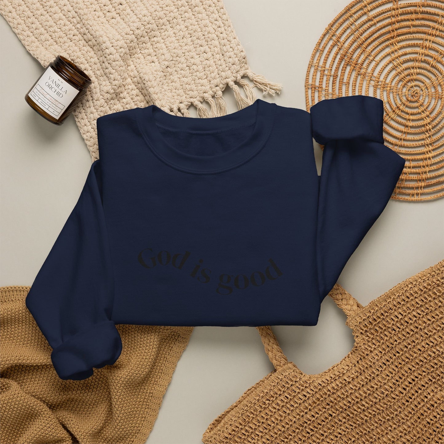 God Is Good Crewneck Sweatshirt — Inspirational Christian Sweatshirt