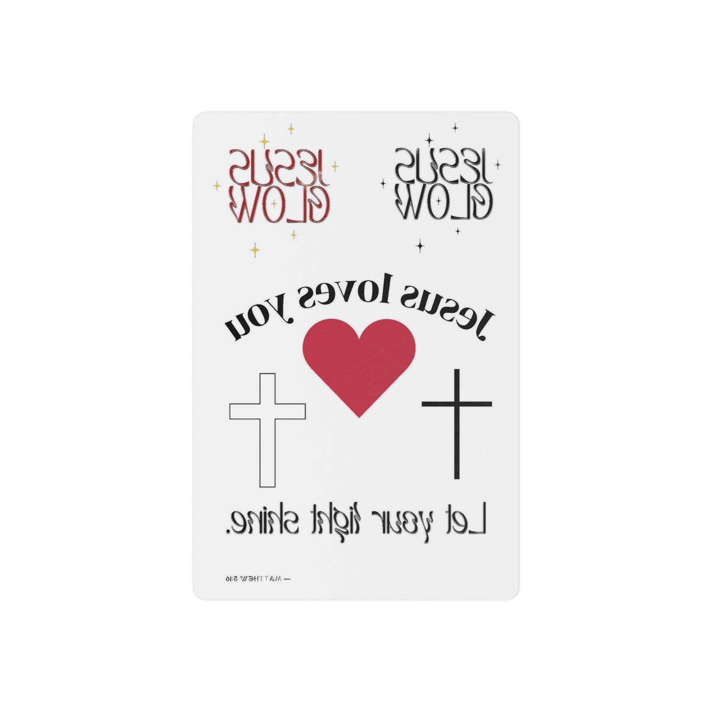Jesus Loves You Temporary Tattoos