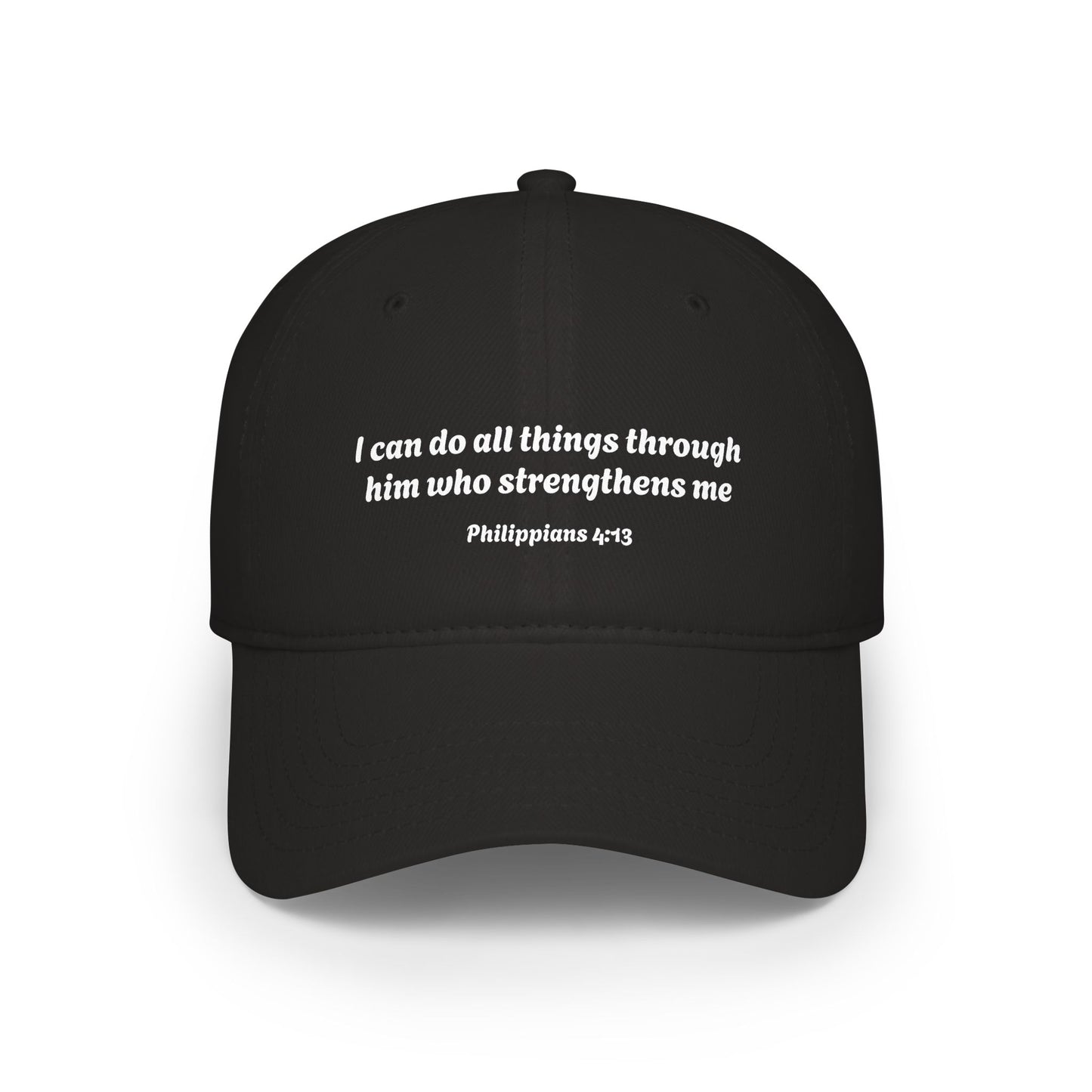 Philippians 4:13 Scripture Quote Cap | Baseball Cap, Christian Faith Hat