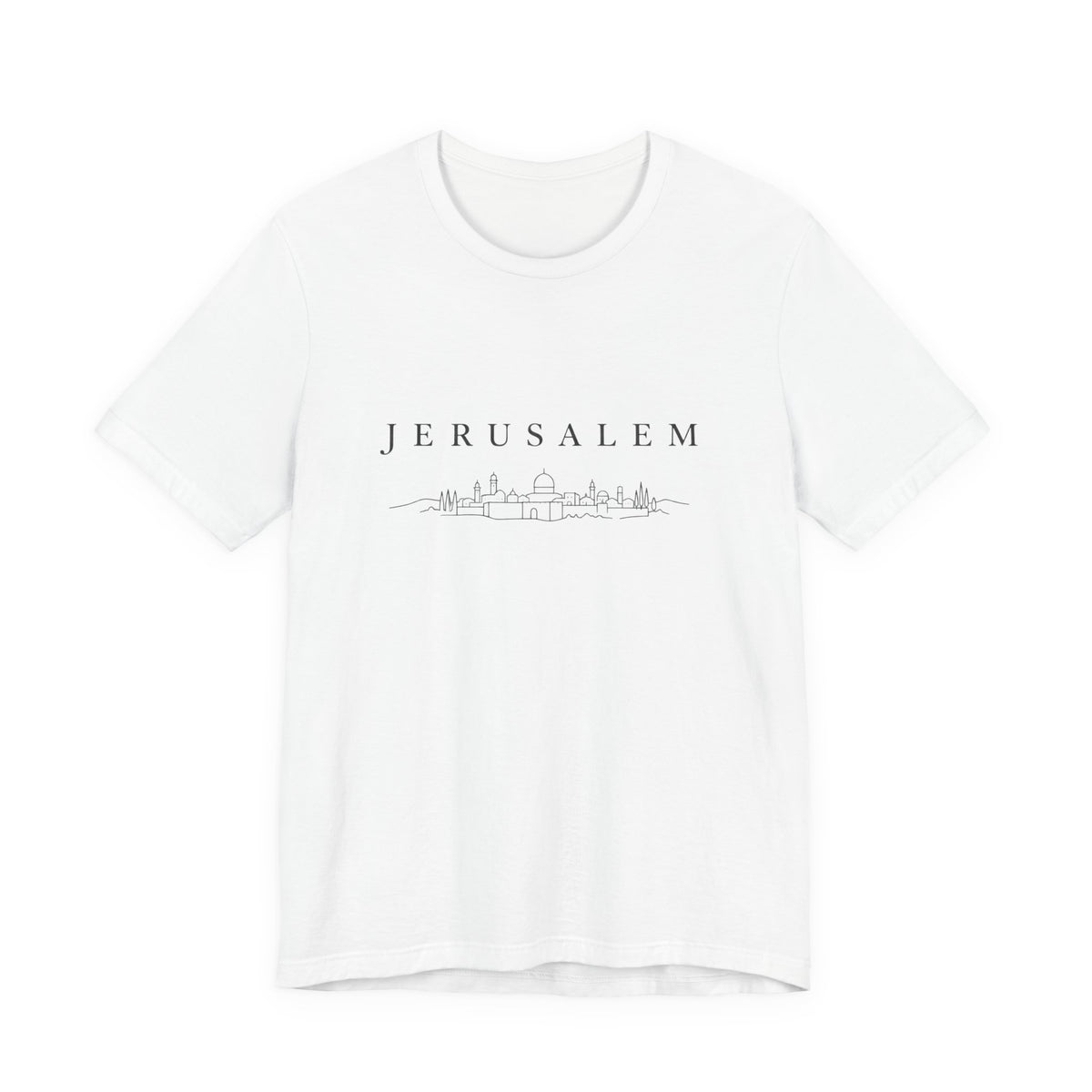 Jerusalem Skyline T-Shirt — Minimal City Outline Tee