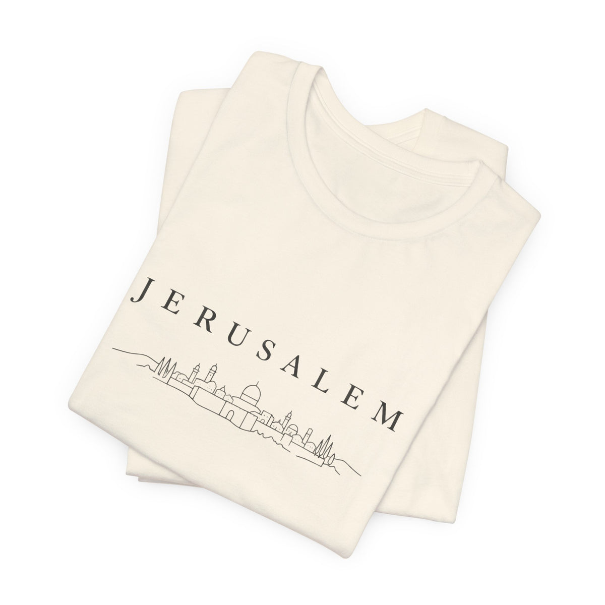 Jerusalem Skyline T-Shirt — Minimal City Outline Tee