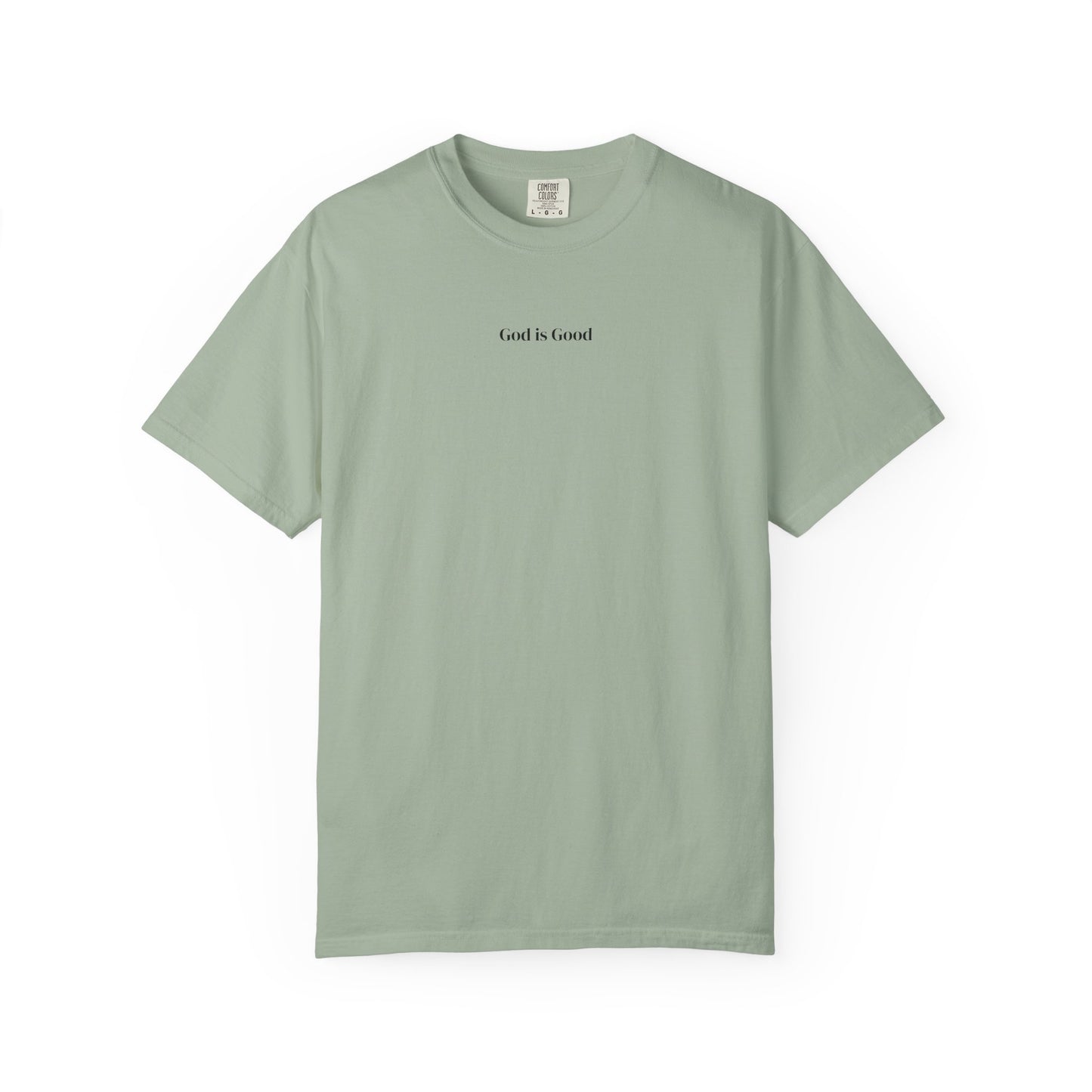 T-Shirt — Minimal "God Is Good" Script Tee