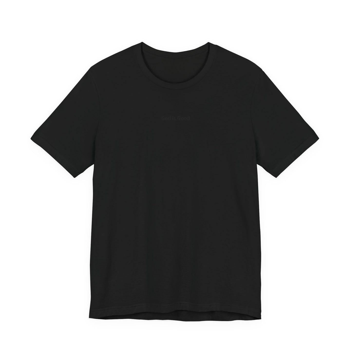 Minimalist 'and i listened' White Tee — Small Center Chest Text T-Shirt