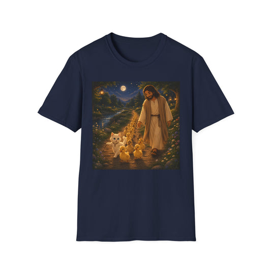 Jesus with Animals T-Shirt — Compassionate Shepherd Christian Tee