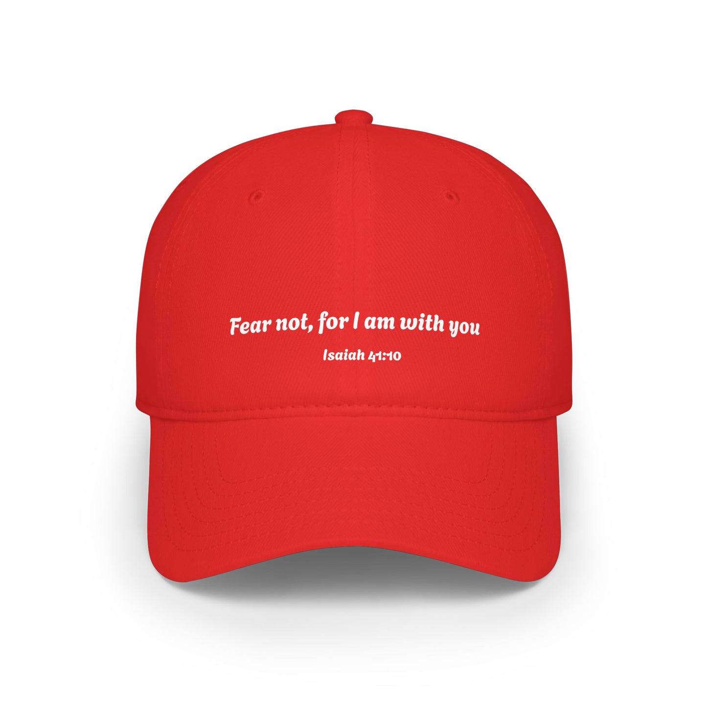 Fear Not Isaiah 41:10 baseball cap | Scripture embroidered hat | Christian faith cap