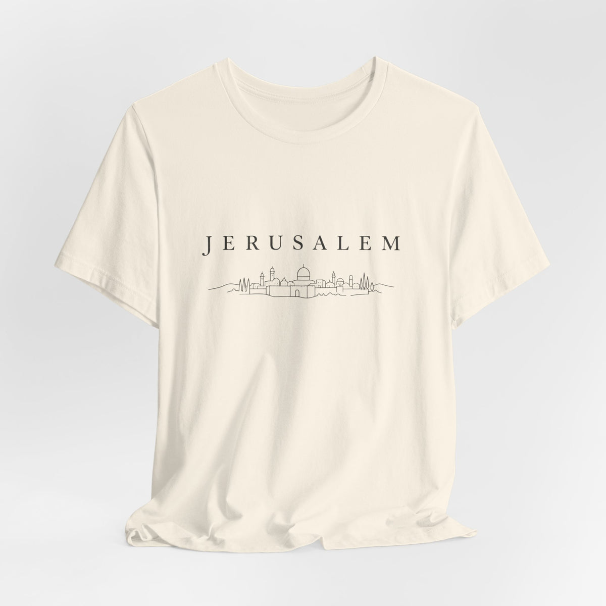 Jerusalem Skyline T-Shirt — Minimal City Outline Tee