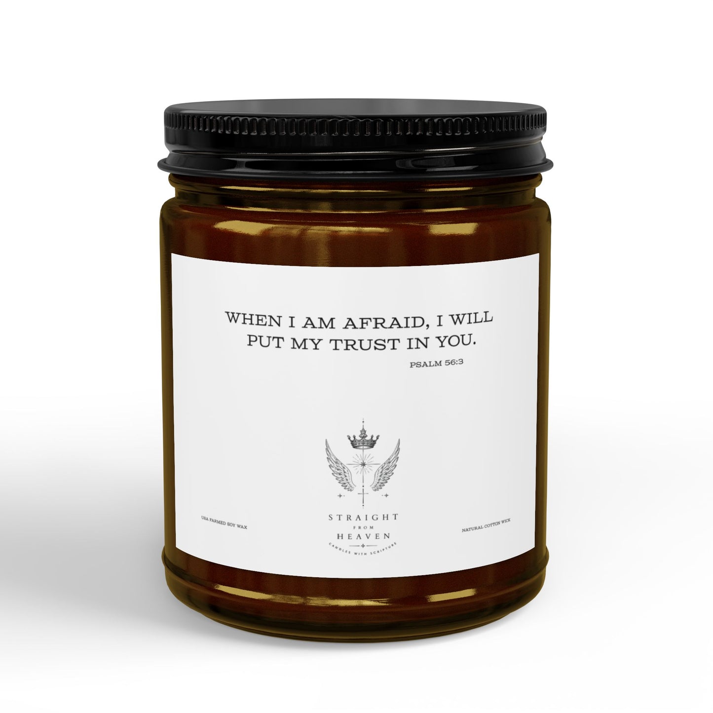 Psalm 56:3 Trust Scripture Candle