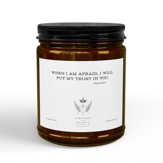 Psalm 56:3 Trust Scripture Candle