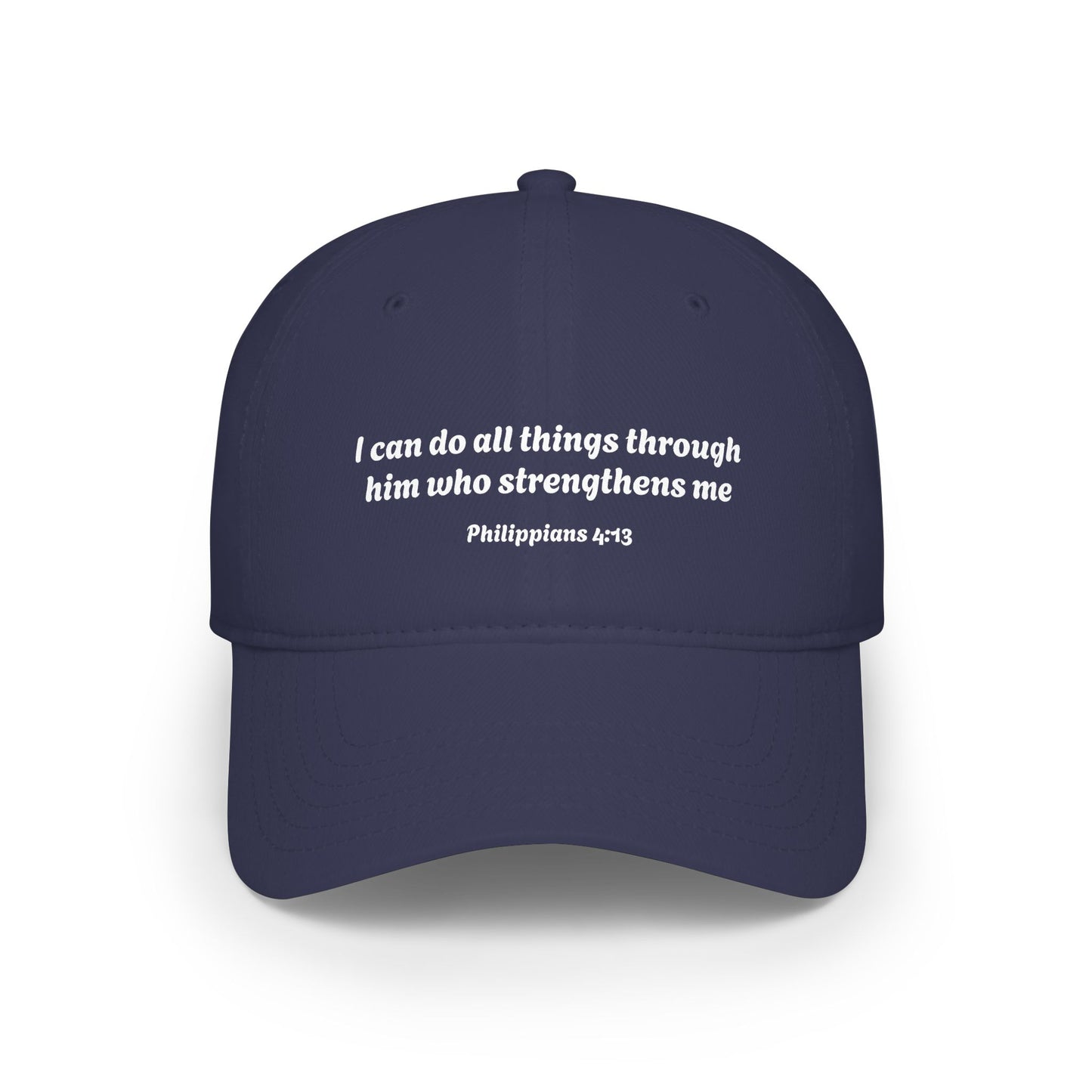 Philippians 4:13 Scripture Quote Cap | Baseball Cap, Christian Faith Hat