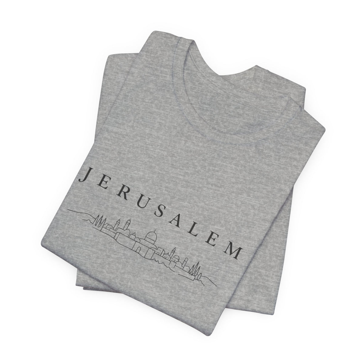 Jerusalem Skyline T-Shirt — Minimal City Outline Tee