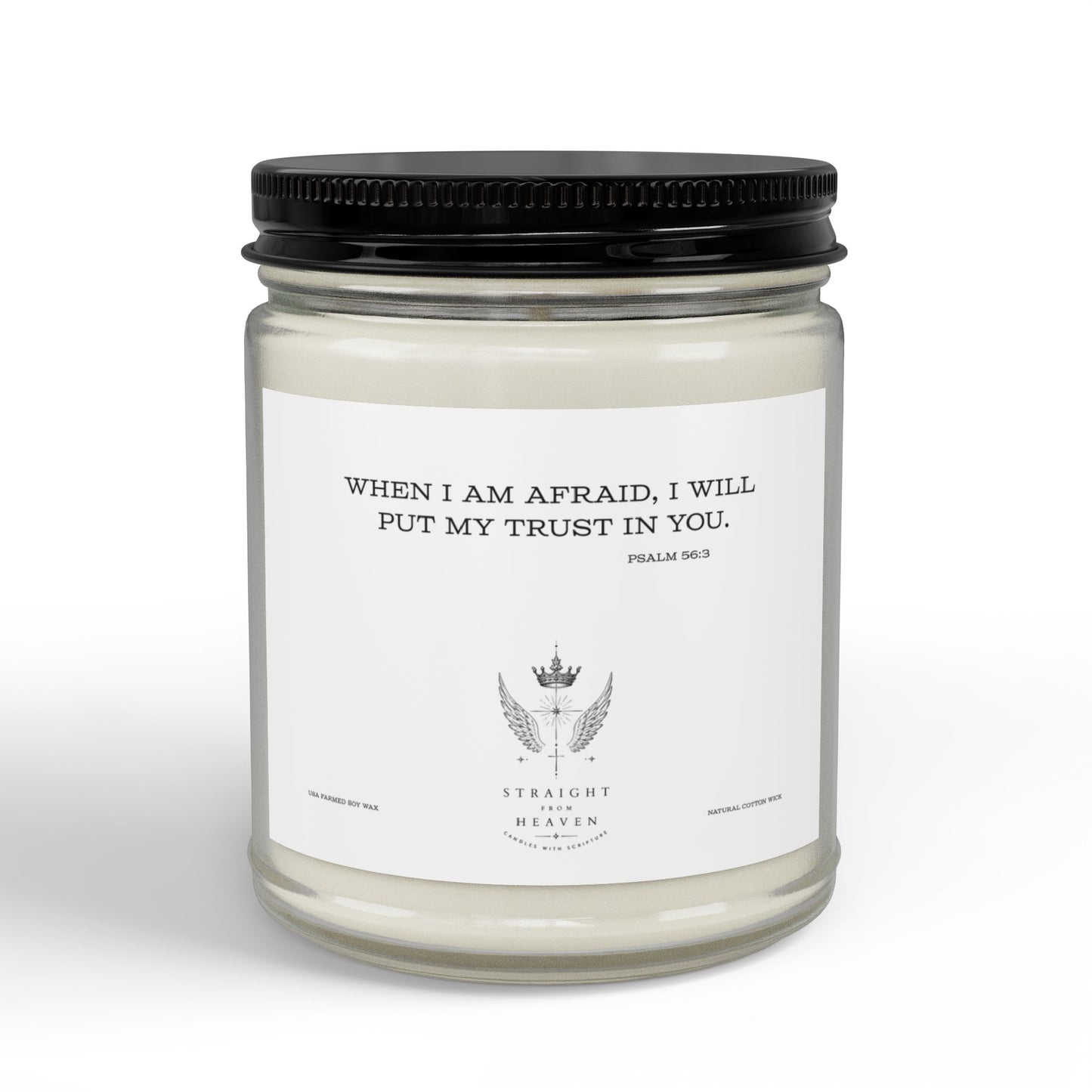 Psalm 56:3 Trust Scripture Candle