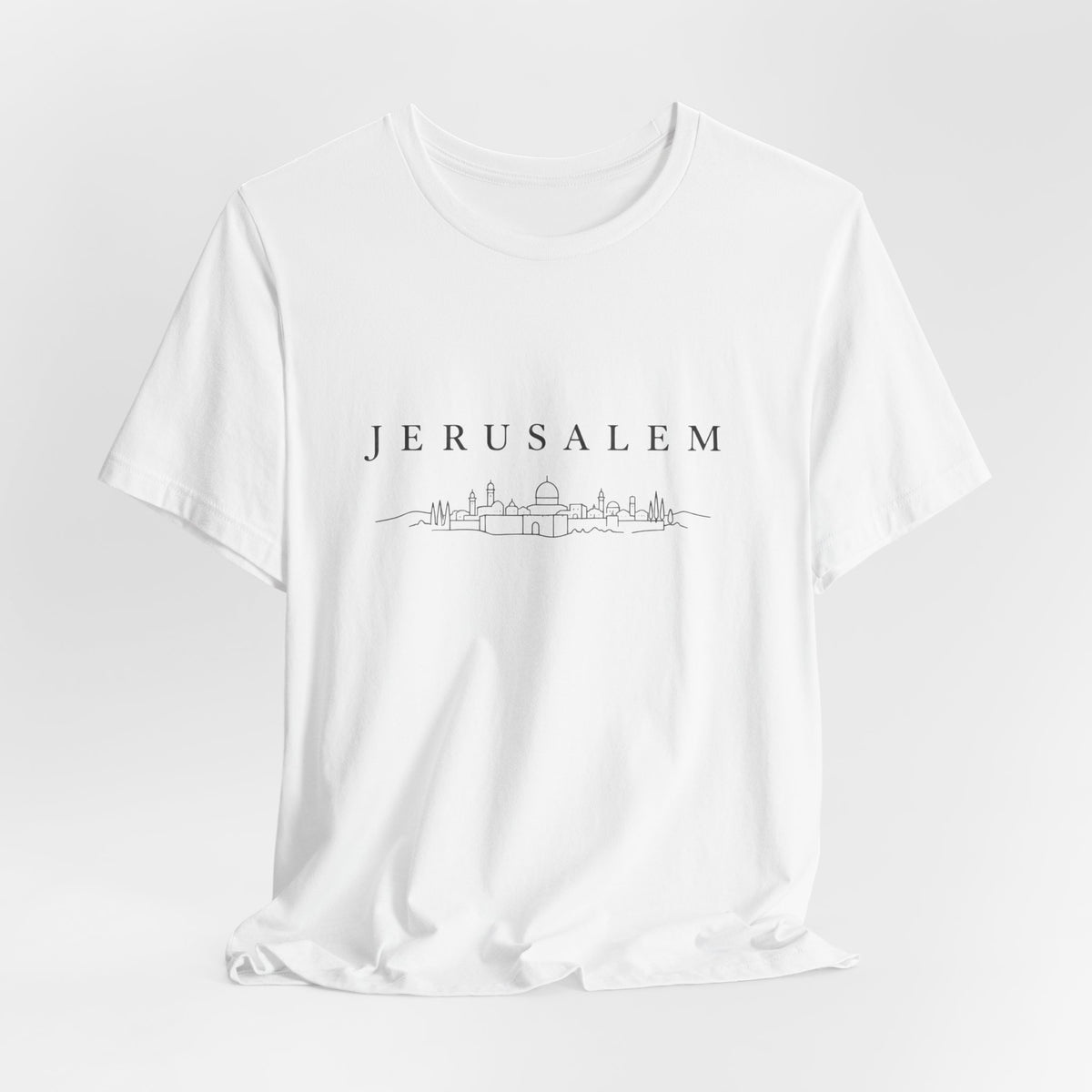Jerusalem Skyline T-Shirt — Minimal City Outline Tee
