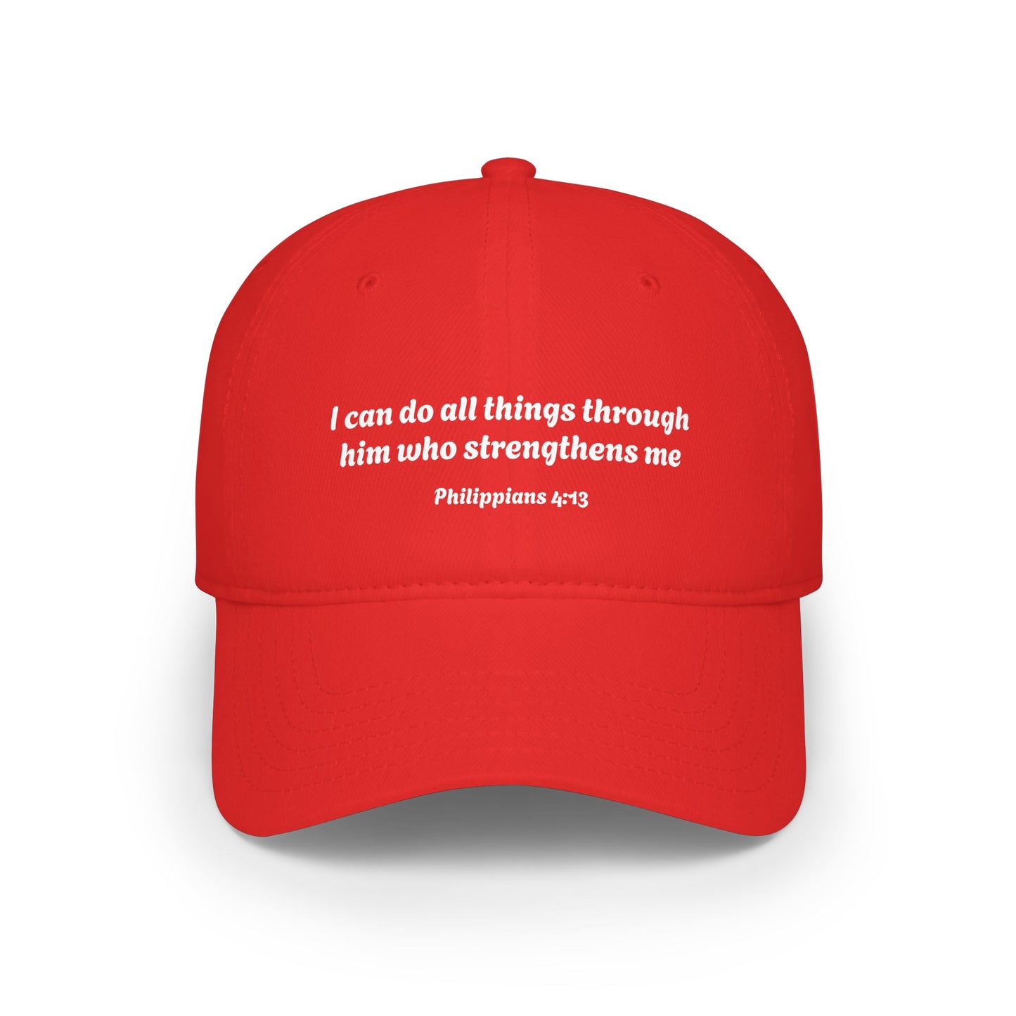 Philippians 4:13 Scripture Quote Cap | Baseball Cap, Christian Faith Hat
