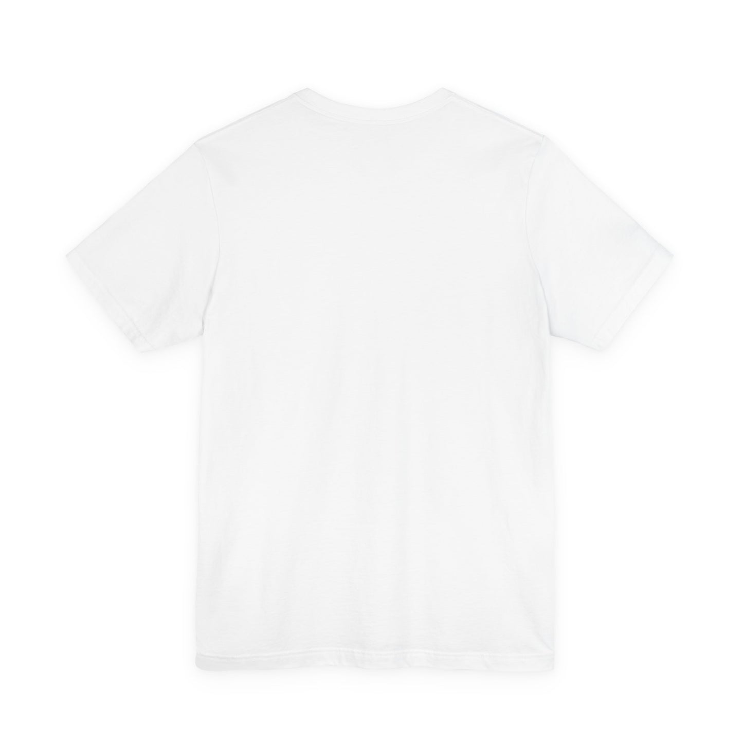 Minimalist 'and i listened' White Tee — Small Center Chest Text T-Shirt