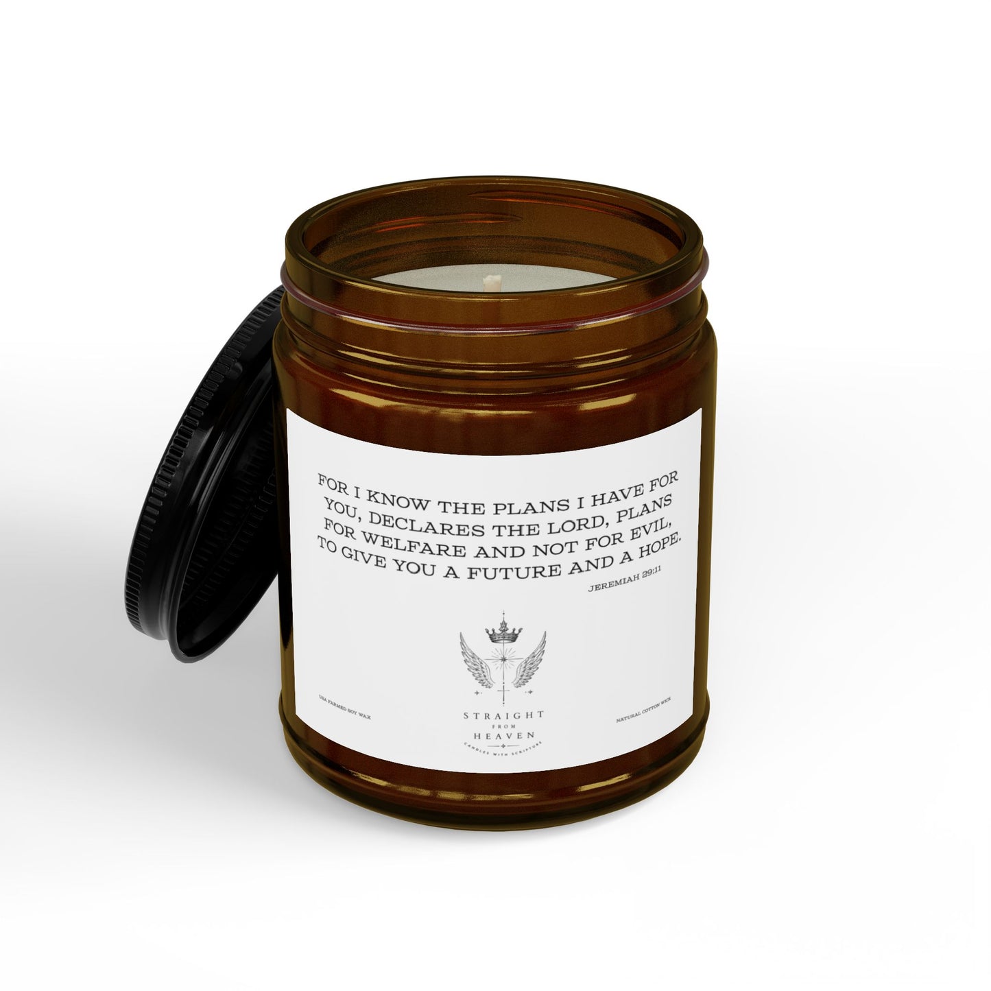 Jeremiah 29:11 Hope Scripture Candle