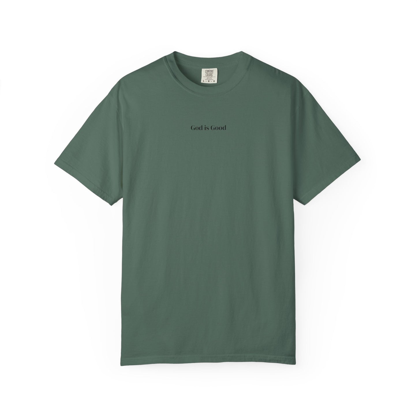 T-Shirt — Minimal "God Is Good" Script Tee