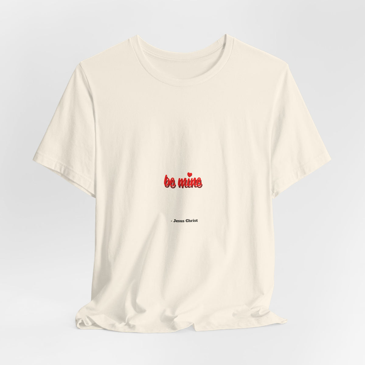 T‑Shirt — 'Be Mine' Minimal Valentine Heart Graphic Tee