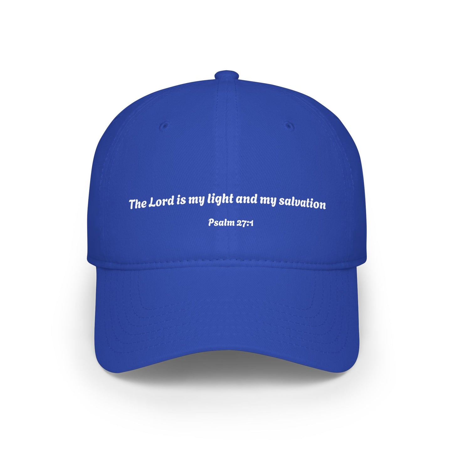 The Lord is My Light Psalm 27:1 baseball cap | Christian scripture hat