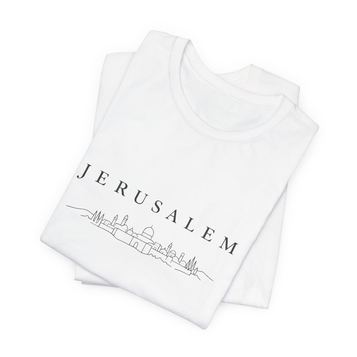 Jerusalem Skyline T-Shirt — Minimal City Outline Tee