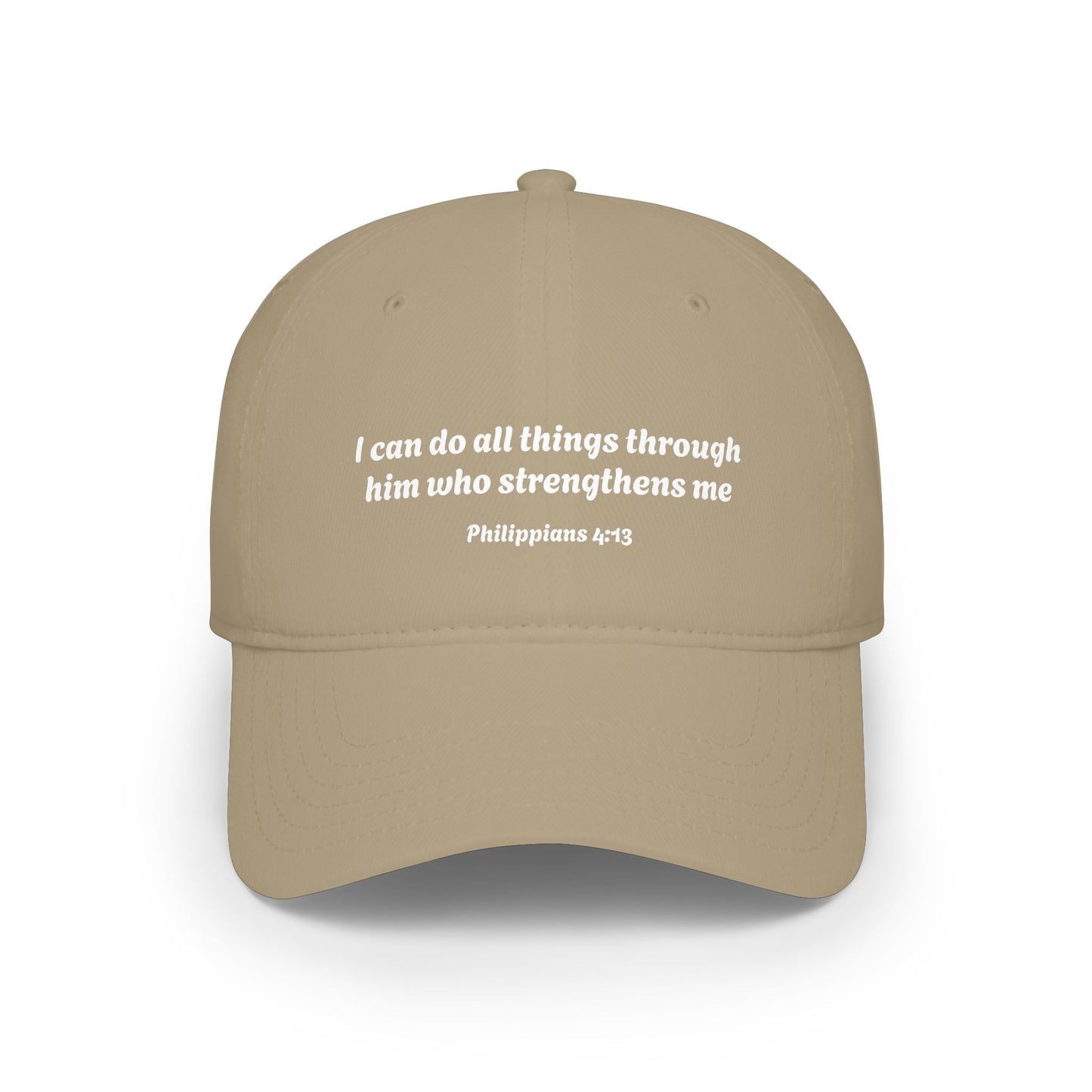 Philippians 4:13 Scripture Quote Cap | Baseball Cap, Christian Faith Hat