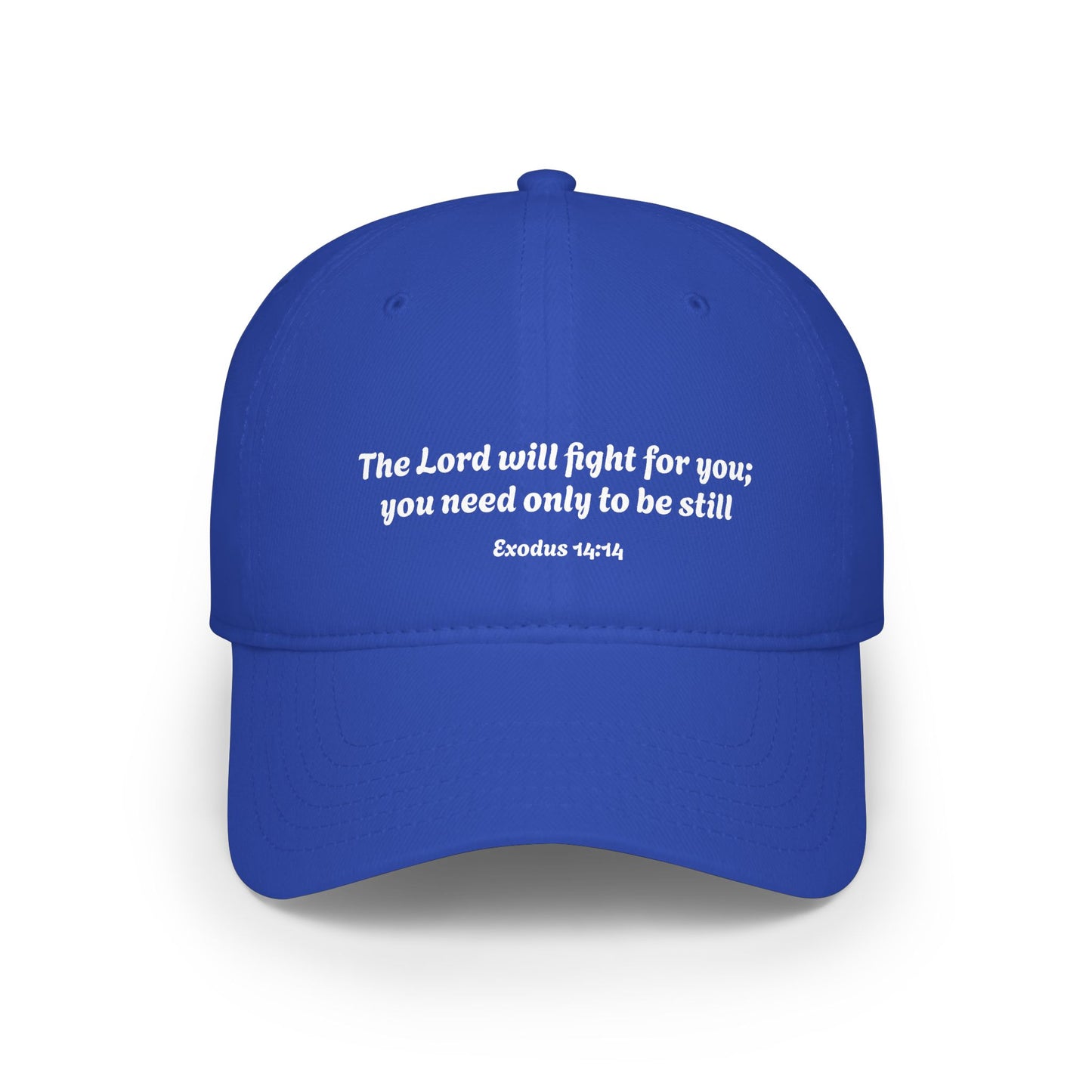 The Lord will fight for you embroidered Baseball Cap | Exodus 14:14, Christian Scripture Hat