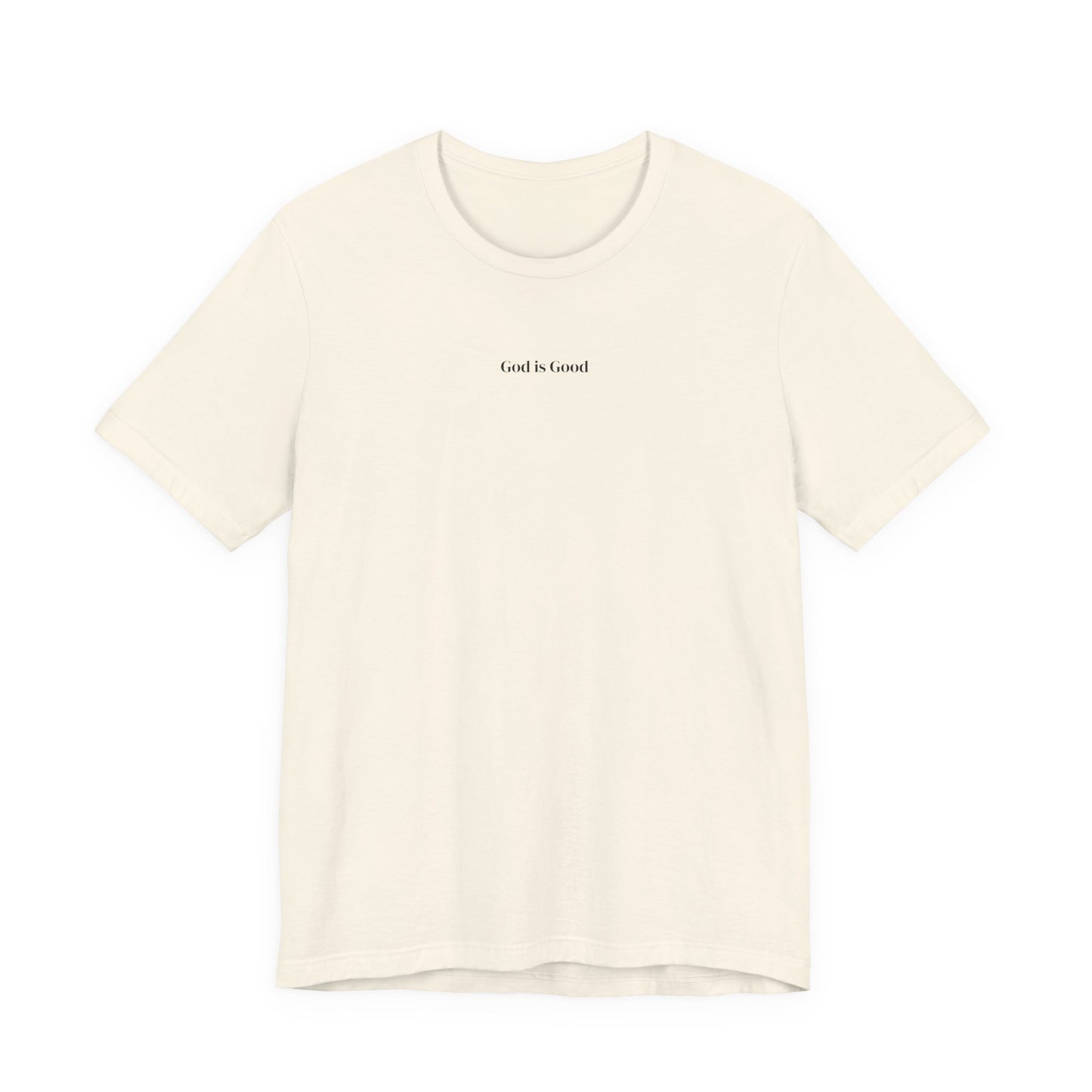 Minimalist 'and i listened' White Tee — Small Center Chest Text T-Shirt