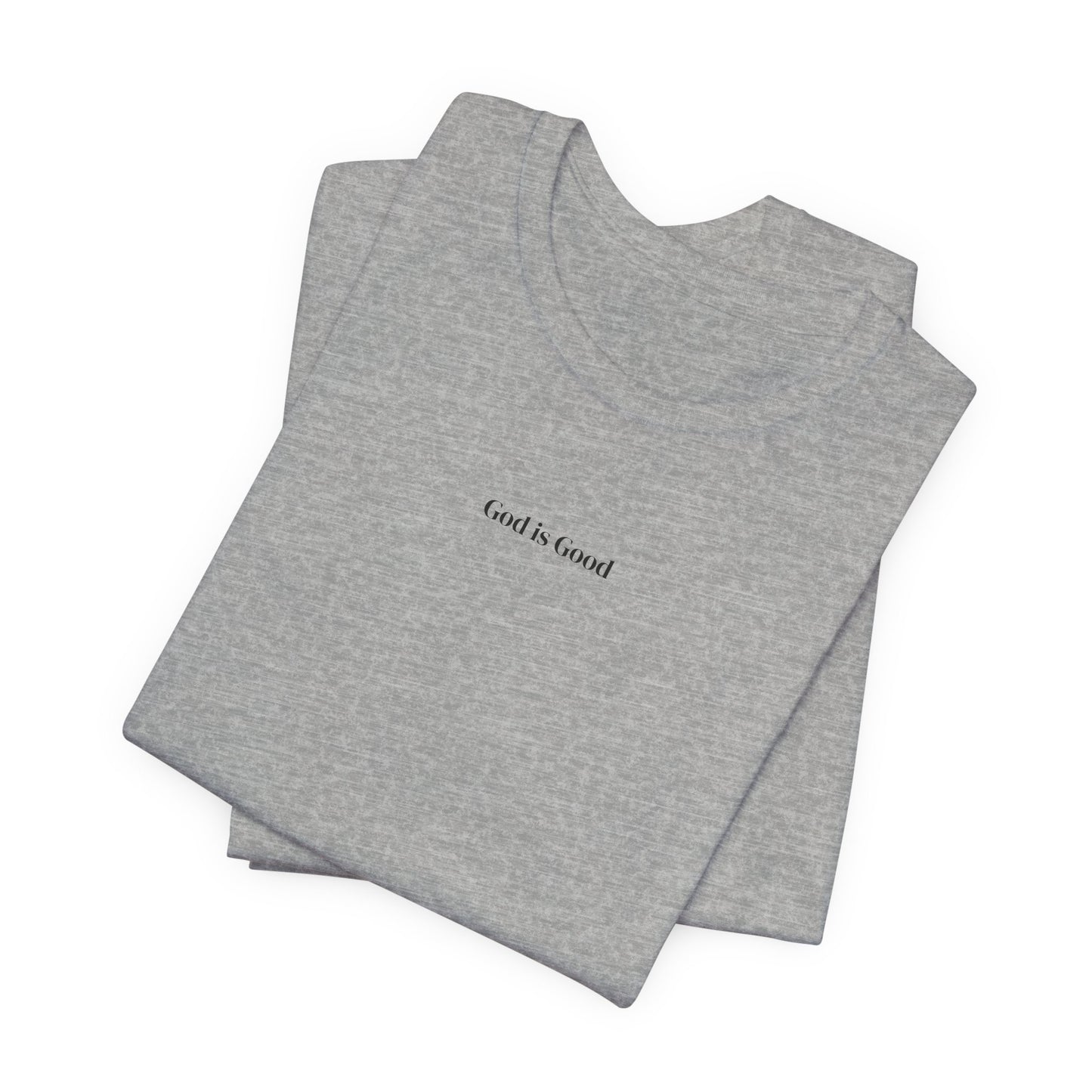 Minimalist 'and i listened' White Tee — Small Center Chest Text T-Shirt