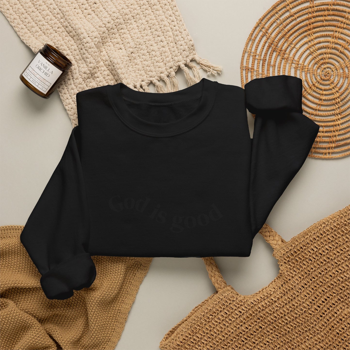 God Is Good Crewneck Sweatshirt — Inspirational Christian Sweatshirt