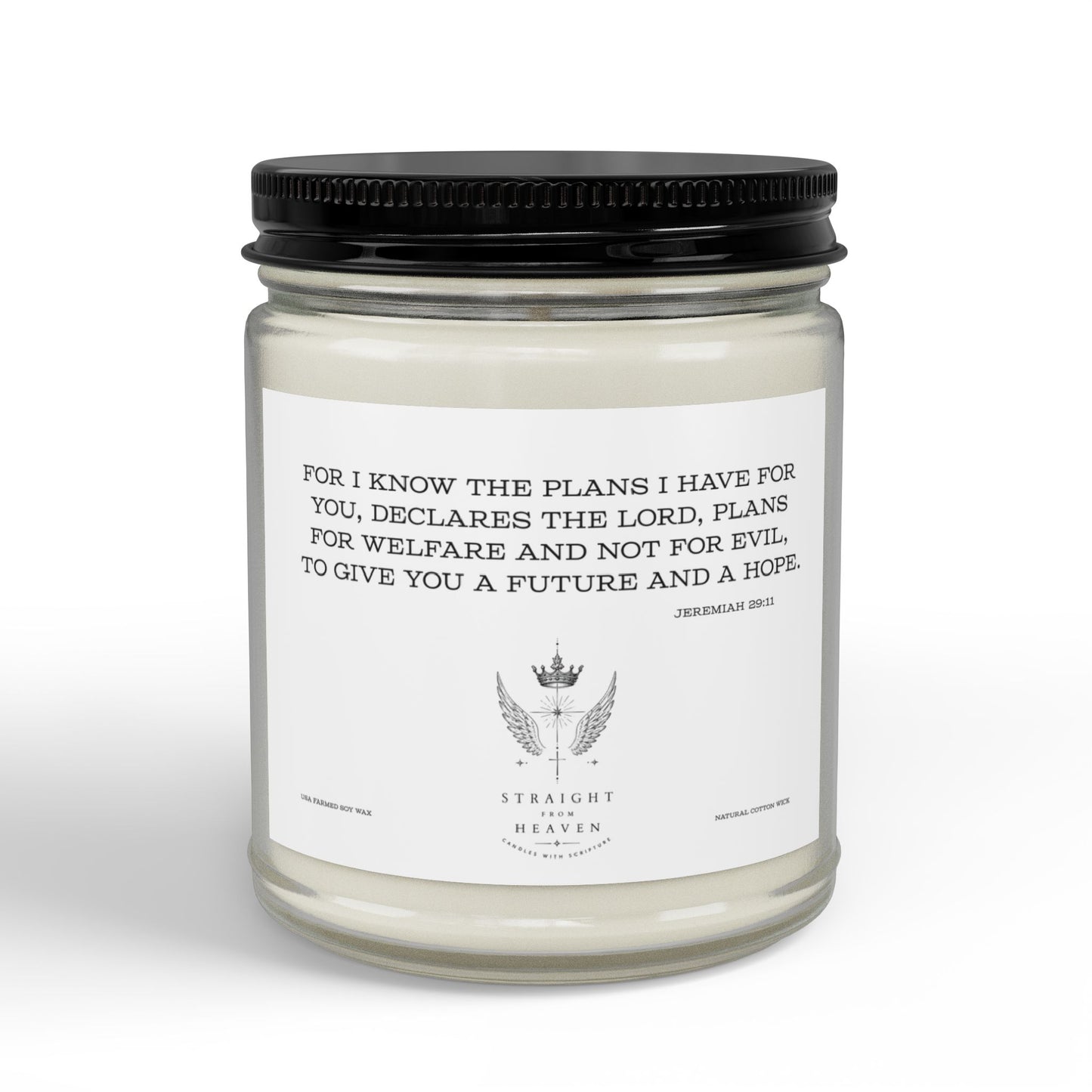 Jeremiah 29:11 Hope Scripture Candle