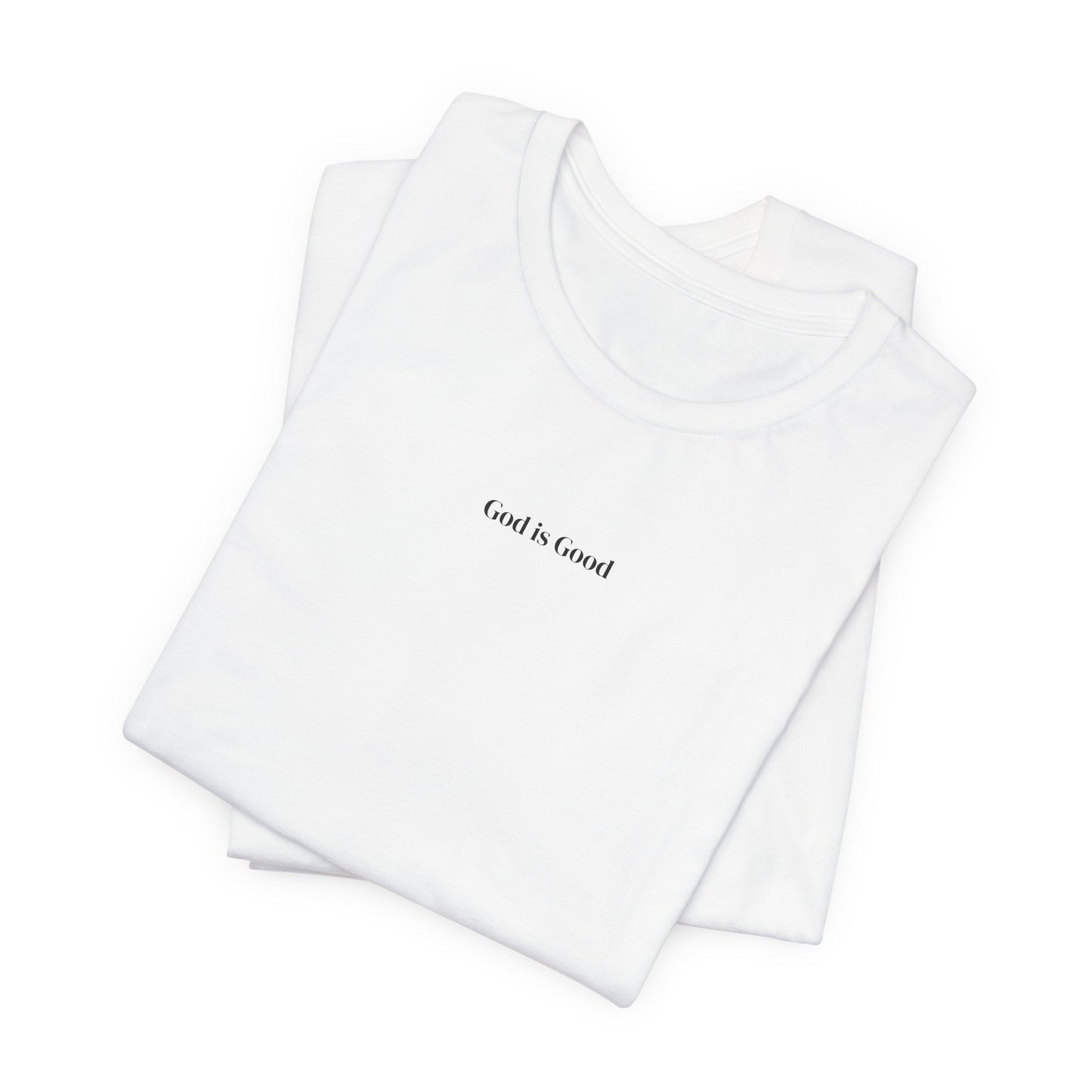 Minimalist 'and i listened' White Tee — Small Center Chest Text T-Shirt
