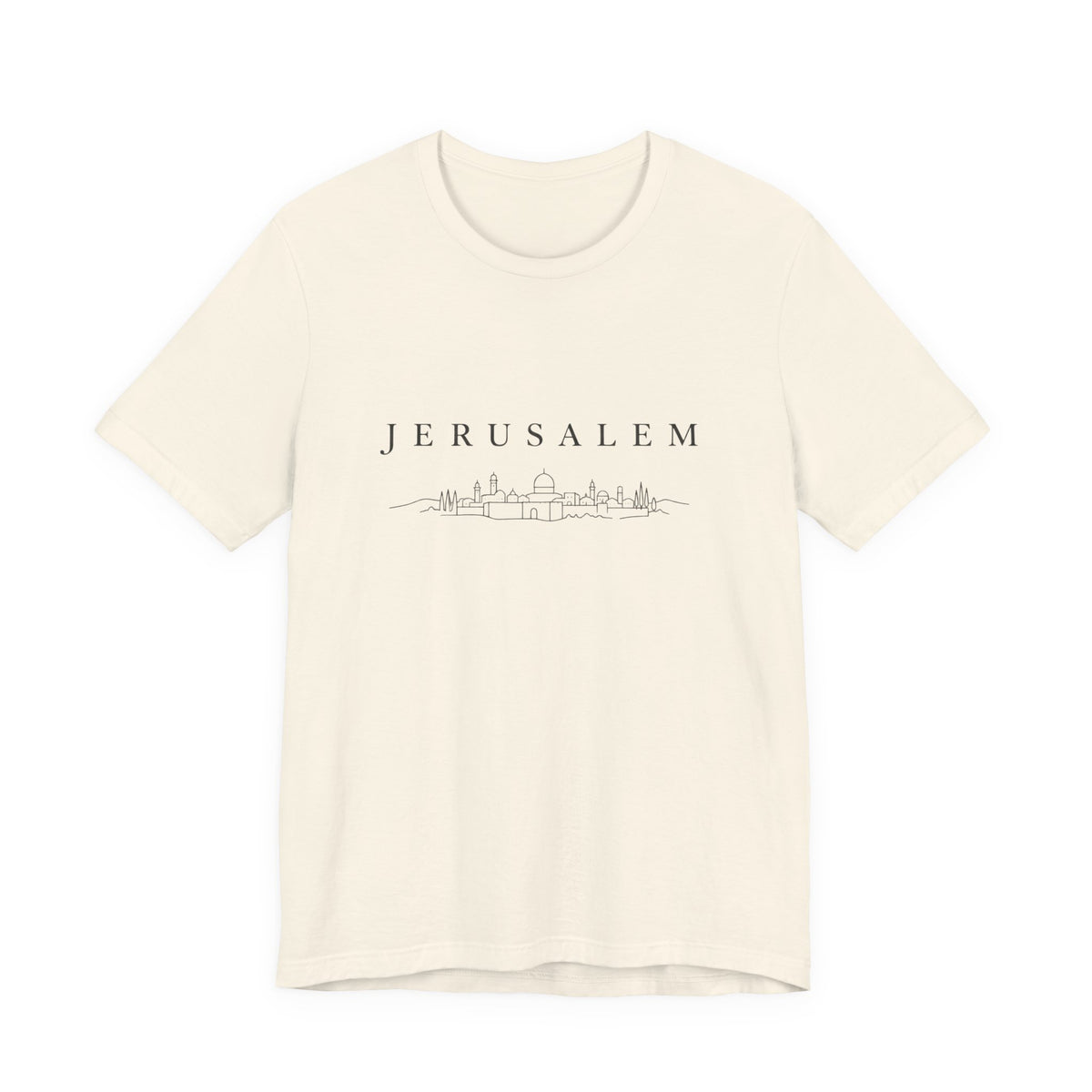 Jerusalem Skyline T-Shirt — Minimal City Outline Tee