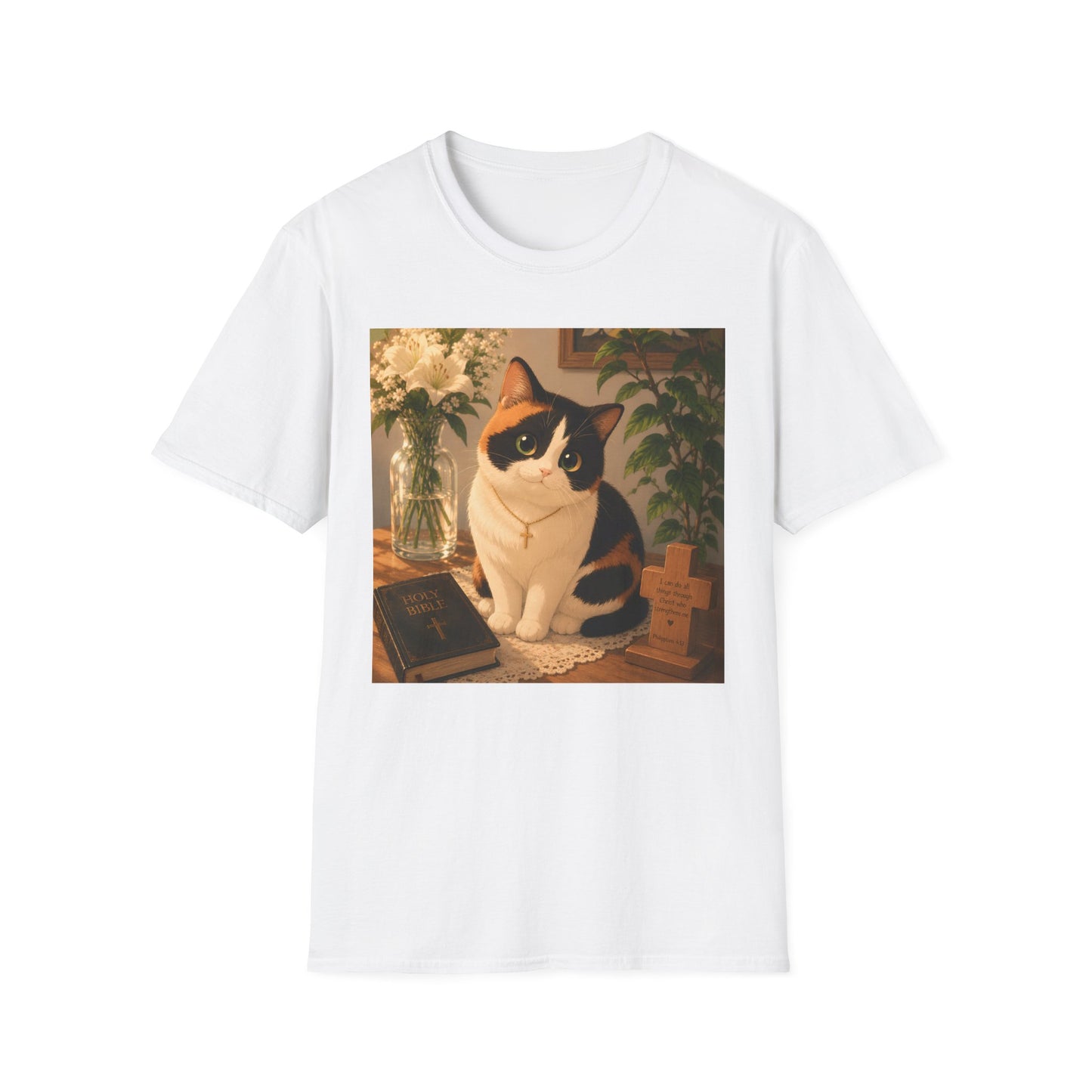 Faithful Calico Cat T-shirt