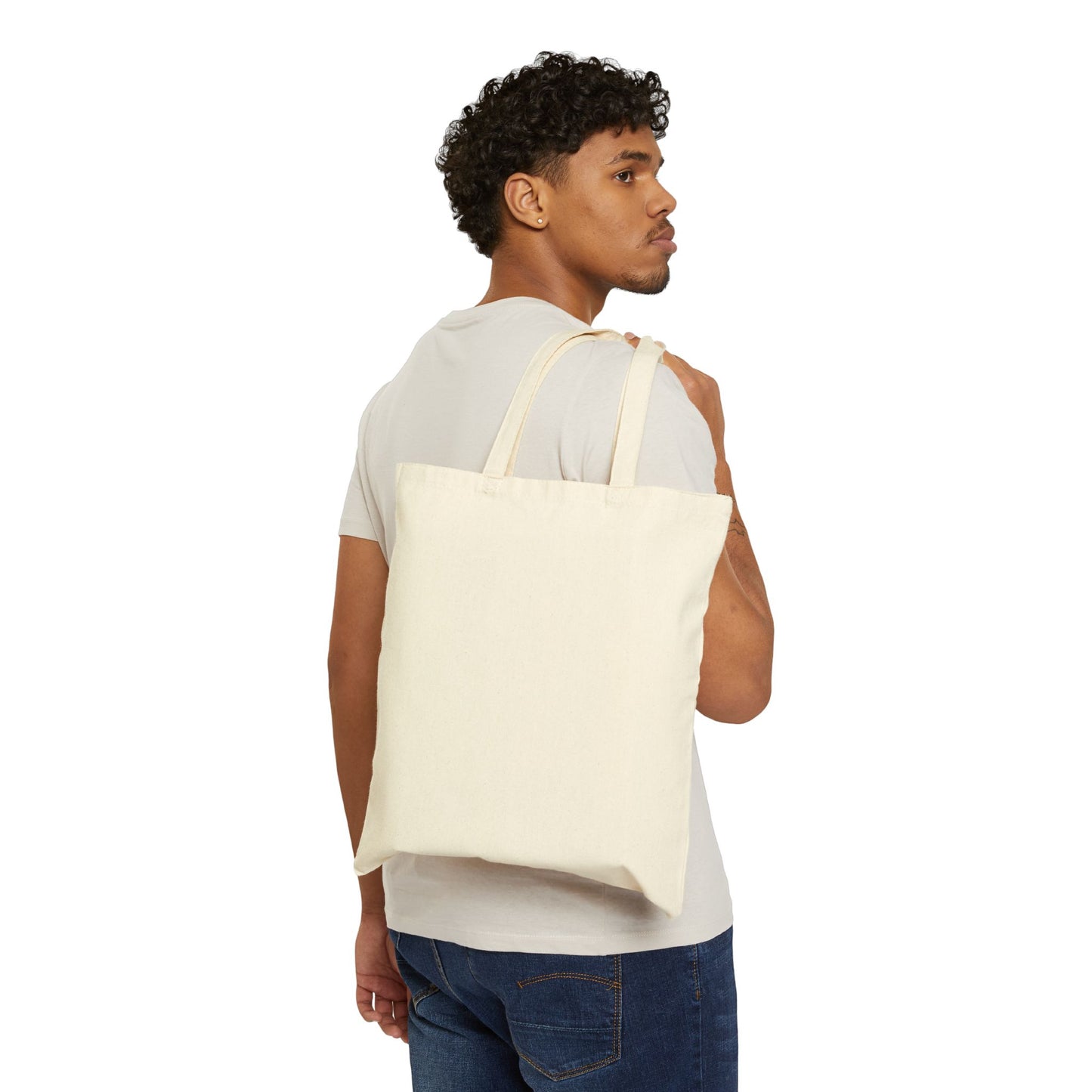 Minimal Canvas Tote Bag – Natural Cotton Grocery & Everyday Market Tote