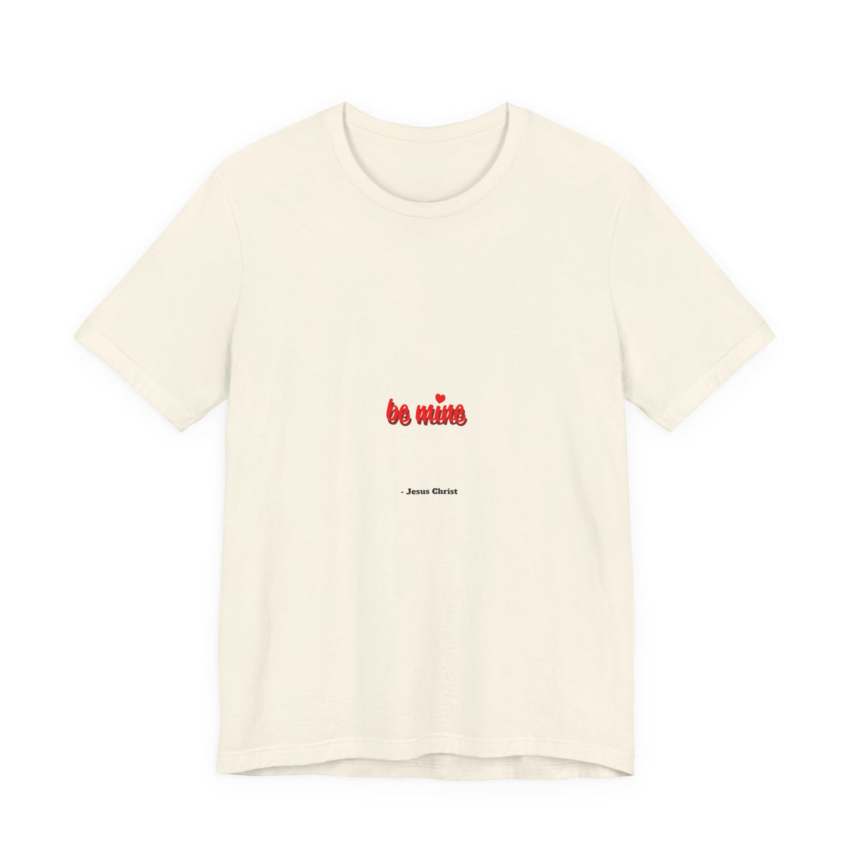 T‑Shirt — 'Be Mine' Minimal Valentine Heart Graphic Tee