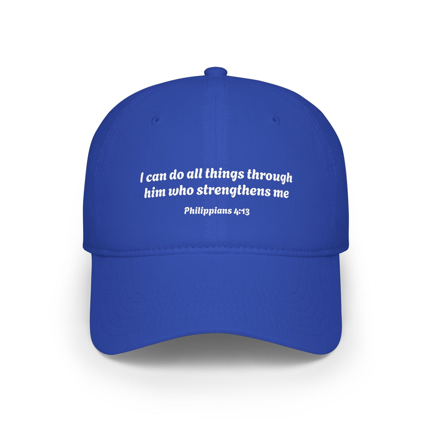 Philippians 4:13 Scripture Quote Cap | Baseball Cap, Christian Faith Hat