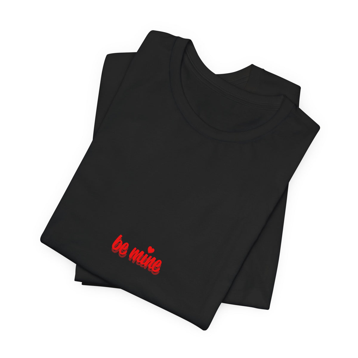 T‑Shirt — 'Be Mine' Minimal Valentine Heart Graphic Tee