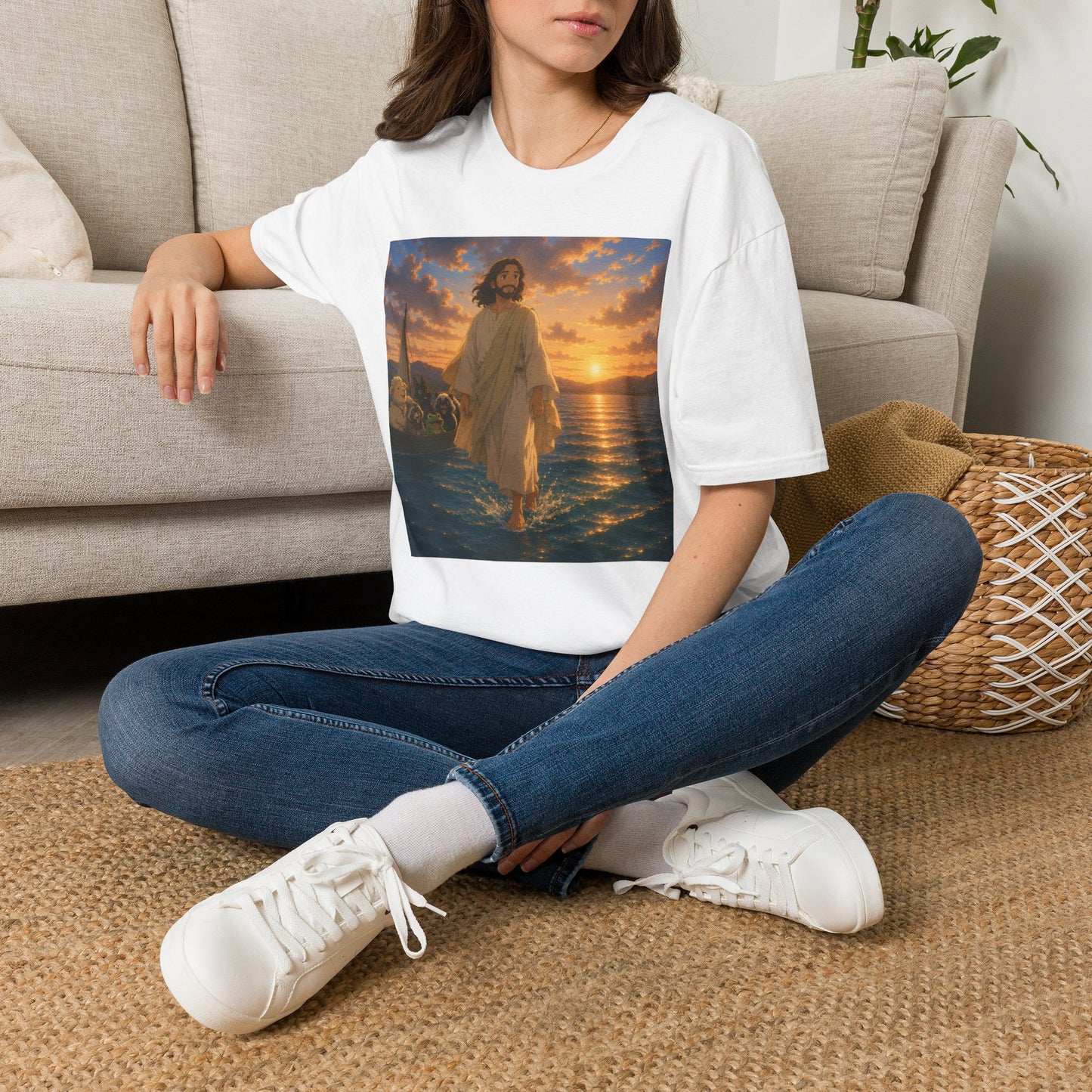 Jesus Walking On Water T-shirt