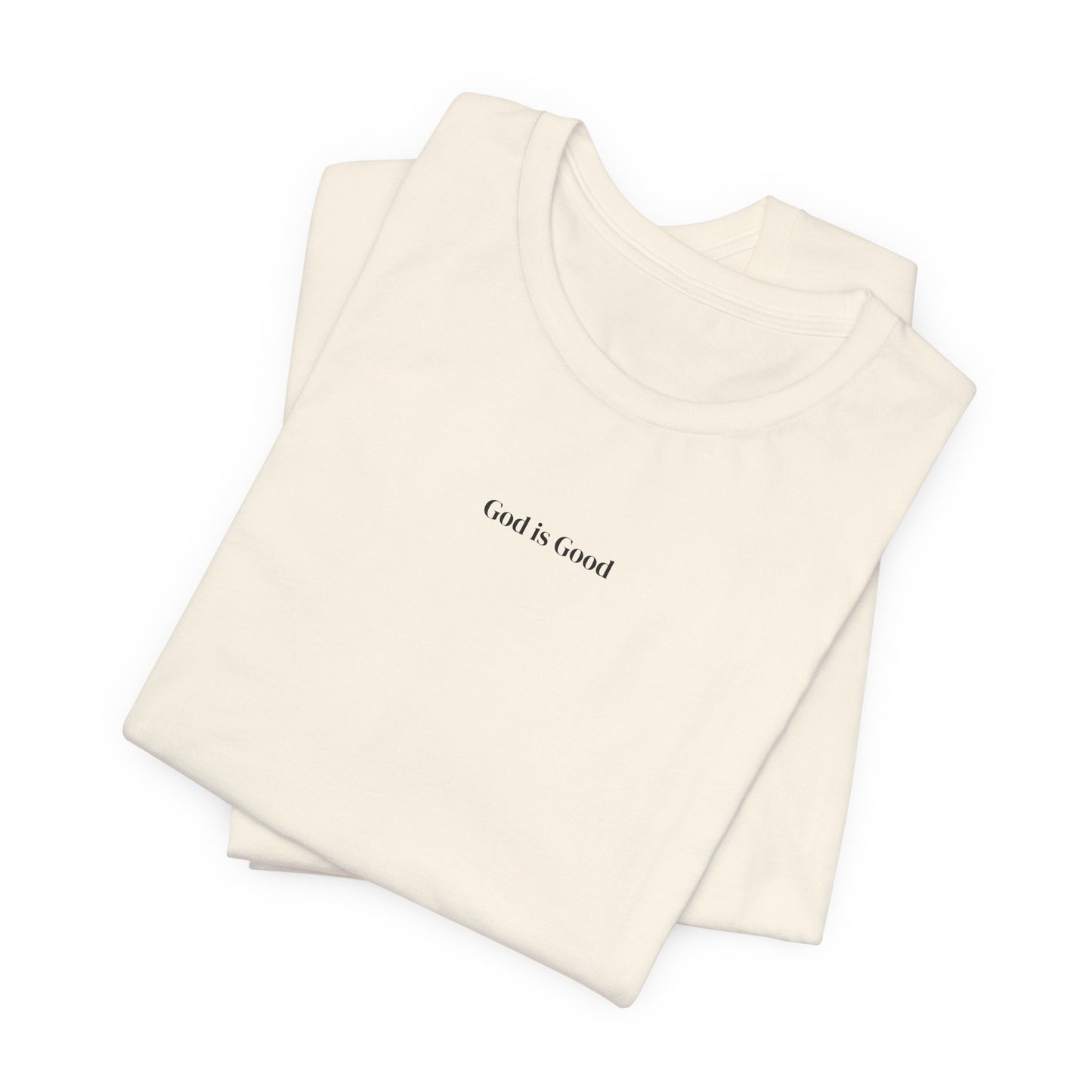 Minimalist 'and i listened' White Tee — Small Center Chest Text T-Shirt
