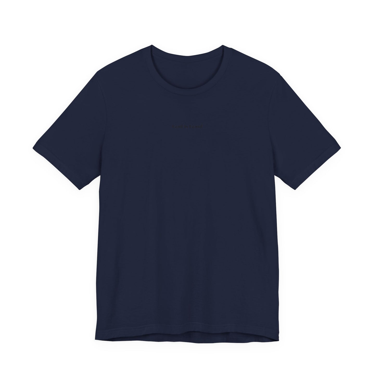Minimalist 'and i listened' White Tee — Small Center Chest Text T-Shirt