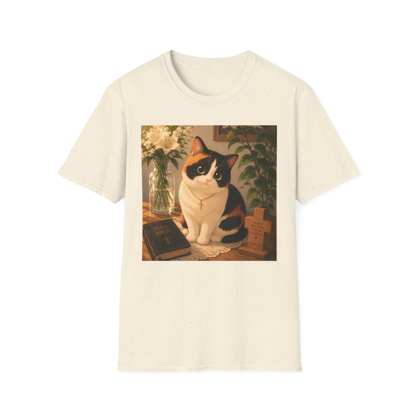 Faithful Calico Cat T-shirt
