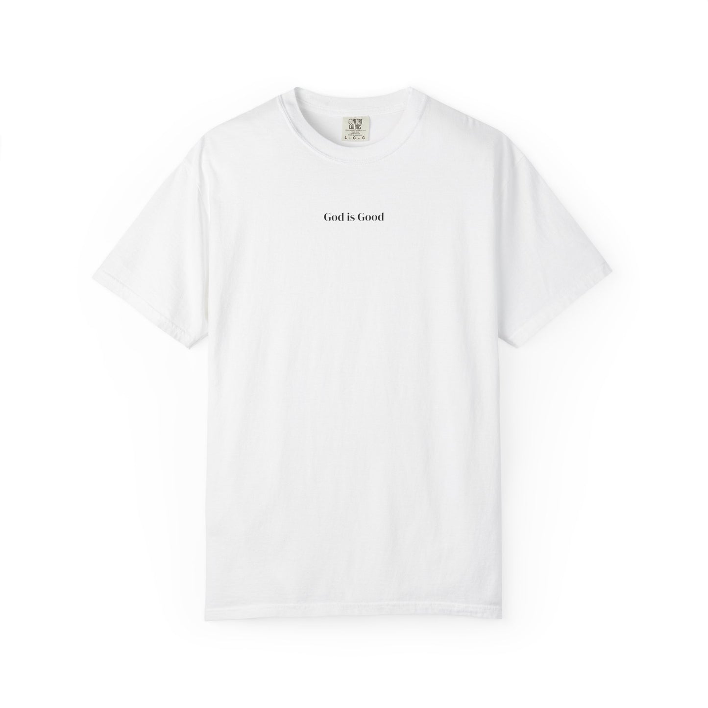 T-Shirt — Minimal "God Is Good" Script Tee