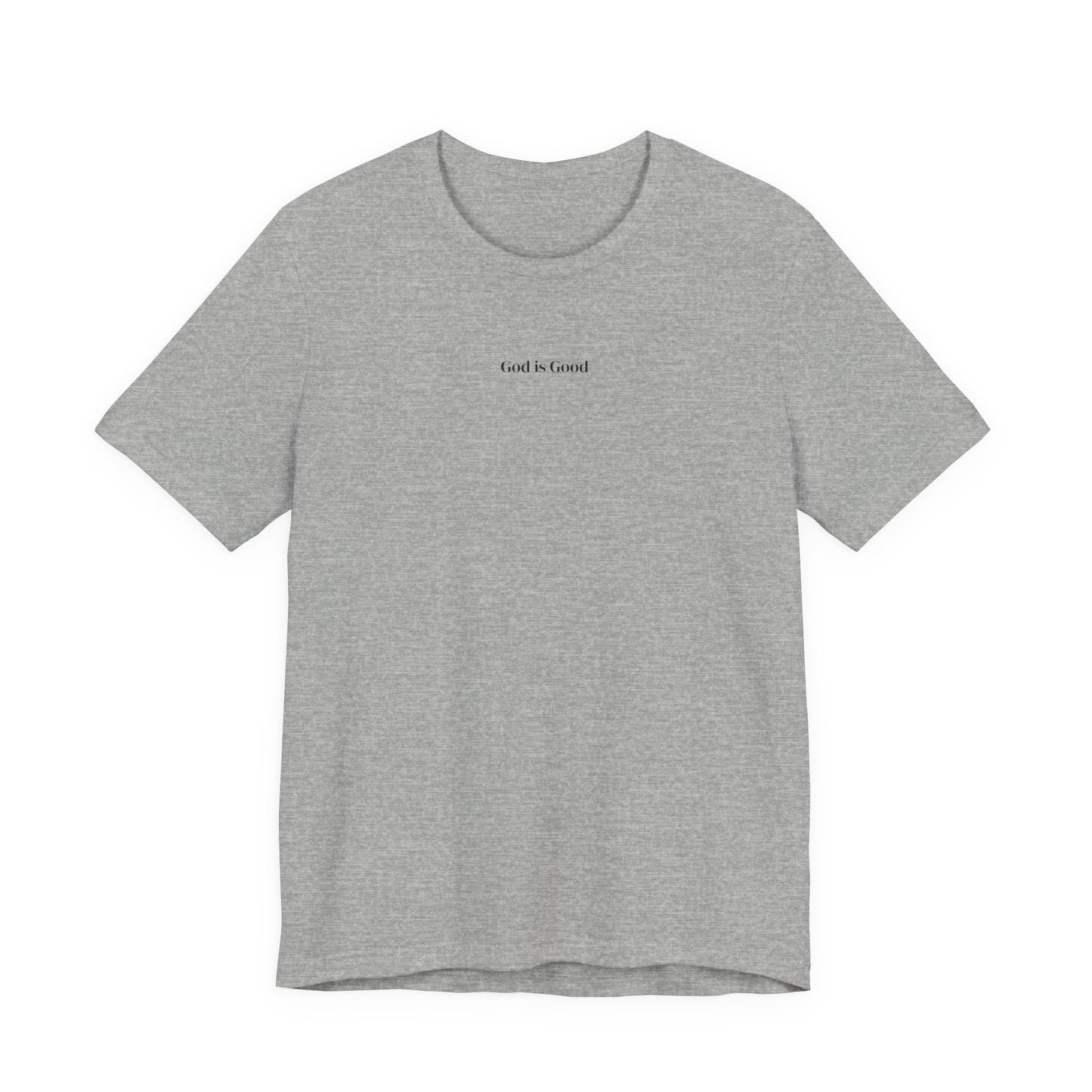 Minimalist 'and i listened' White Tee — Small Center Chest Text T-Shirt