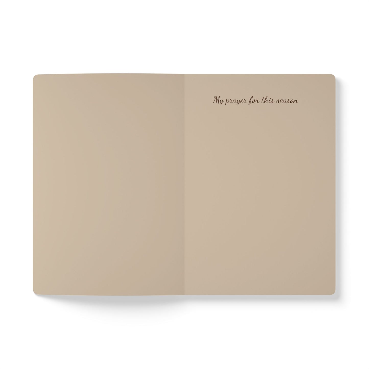 Prayer Journal Softcover — Quiet Time with God, Floral Cross Devotional Notebook