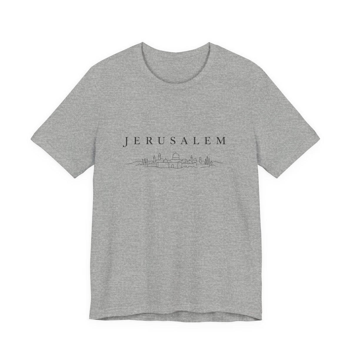 Jerusalem Skyline T-Shirt — Minimal City Outline Tee