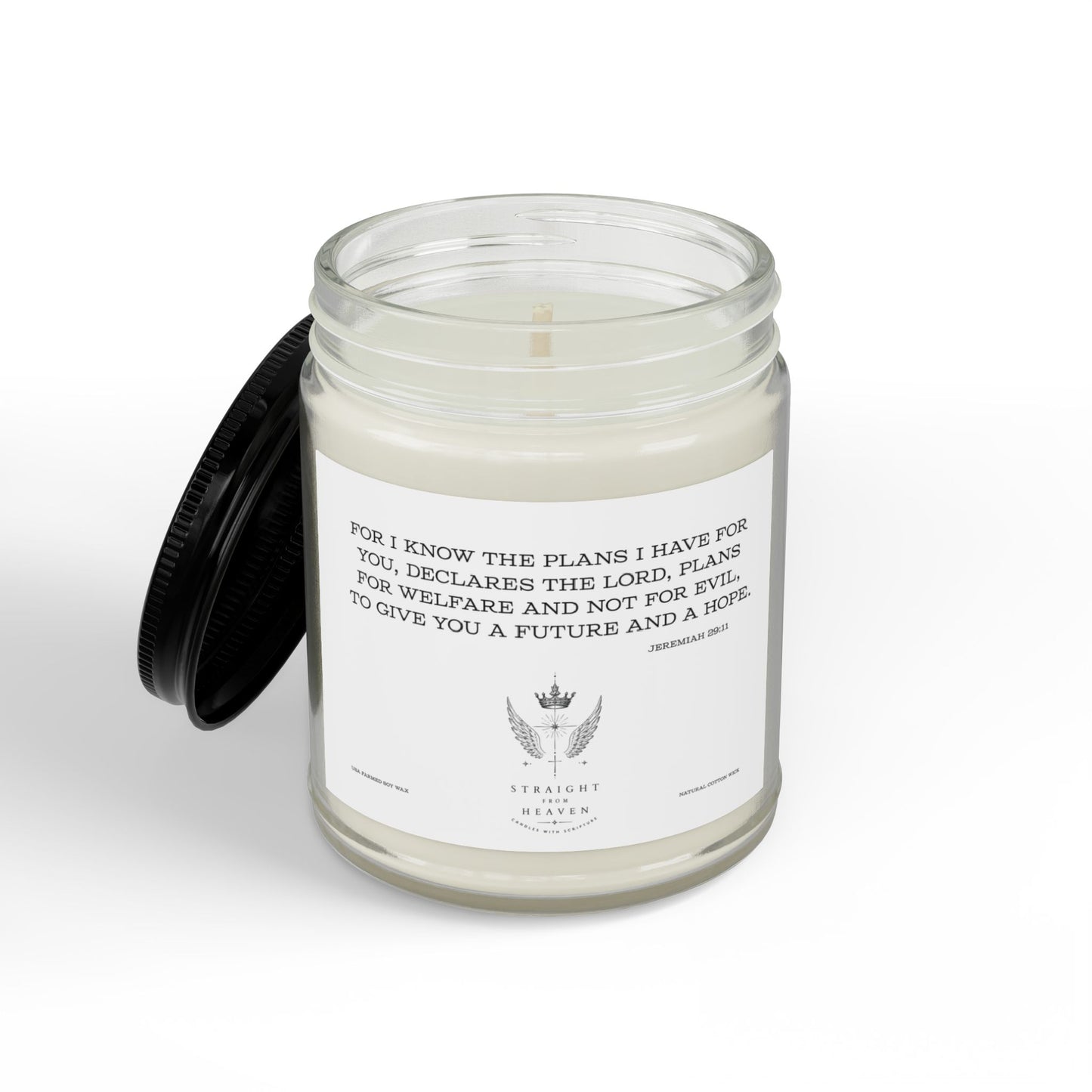 Jeremiah 29:11 Hope Scripture Candle